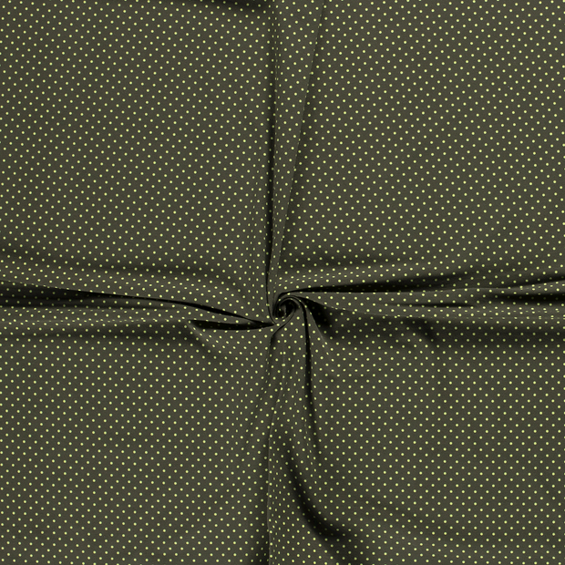 Cotton Jersey fabric Khaki Green printed 