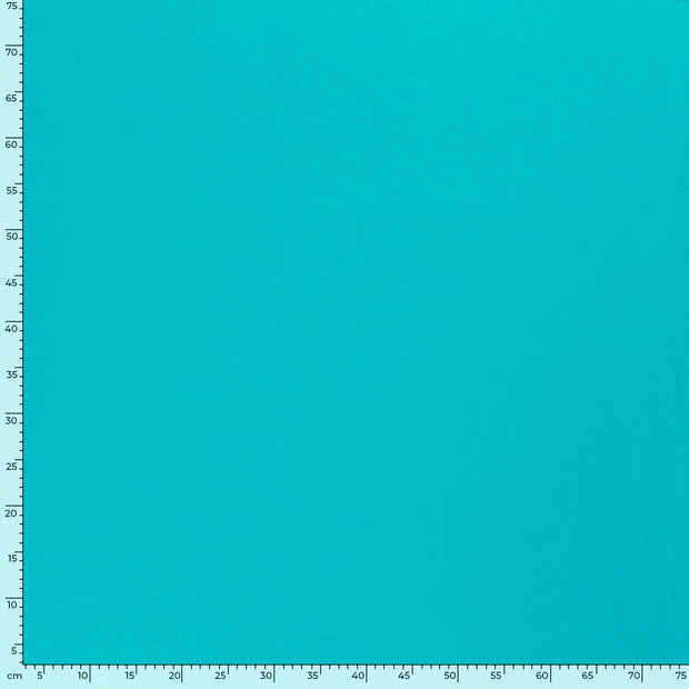 Katoen Jersey stof Effen Turquoise