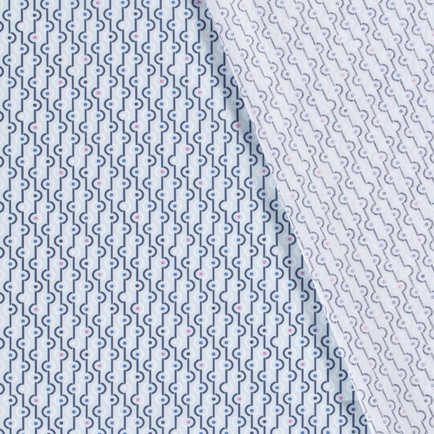 Cotton Poplin fabric Abstract printed 
