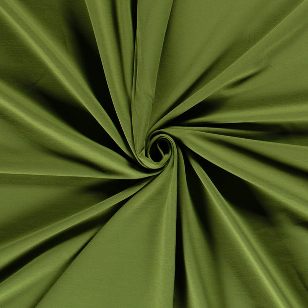 French Terry fabric Forest Green brushed 