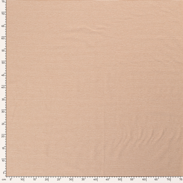 Cotton Jersey Yarn Dyed fabric Stripes Coral