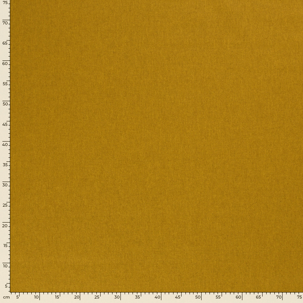 Aspect Lin tissu Unicolore Ocre