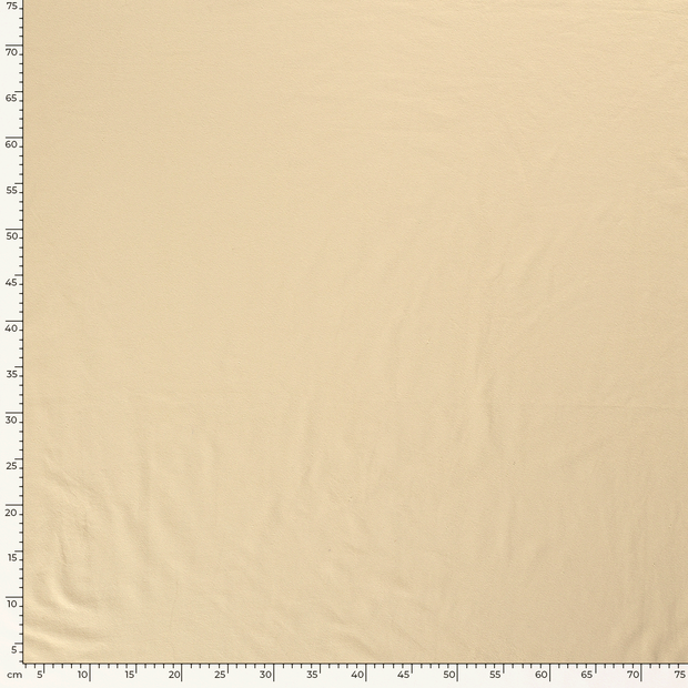 Jersey stof Effen Beige