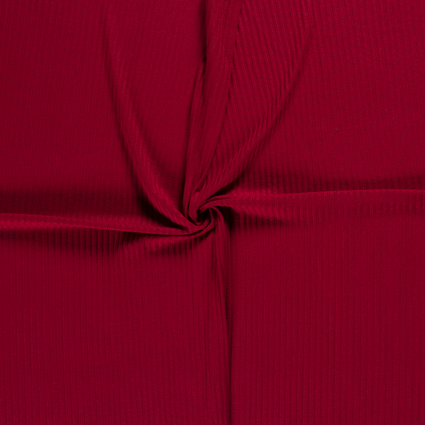 Rib Jersey fabric Dark Red 