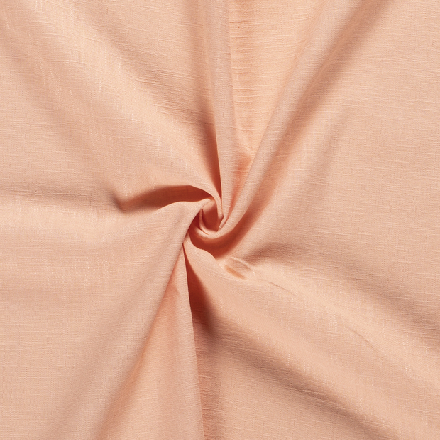 Ramie Linen fabric Unicolour Salmon