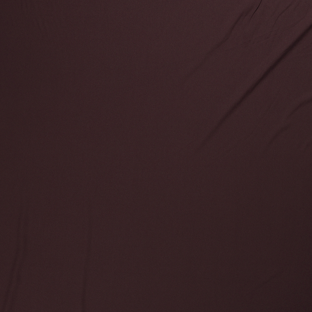 Crêpe Georgette fabric Dark Brown semi-transparent 