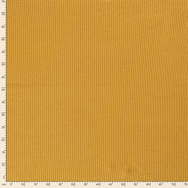 Heavy Knit tissu Torsade Ocre