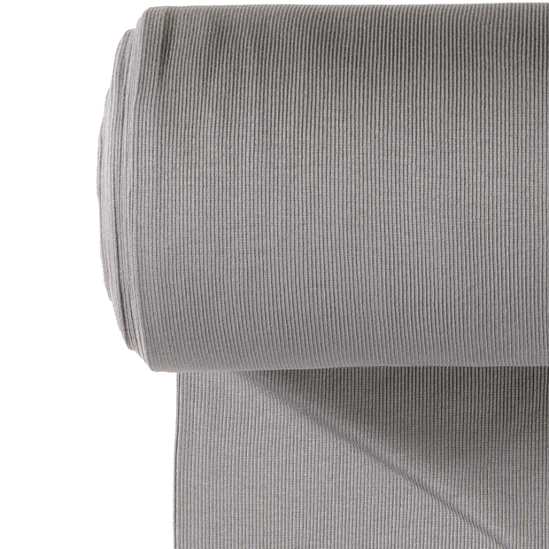 Cuff Material 2x2 rib fabric Unicolour Taupe Grey
