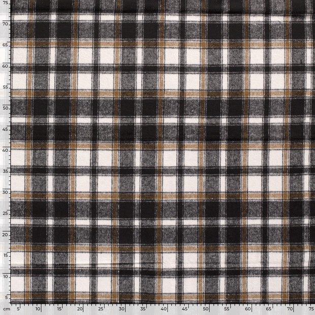 Jacquard fabric Checks Black
