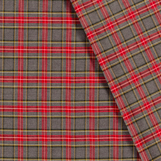 Gabardine Stretch fabric Checks 