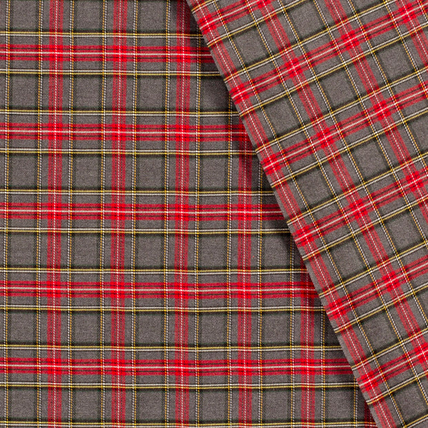 Gabardine Stretch fabric Checks 