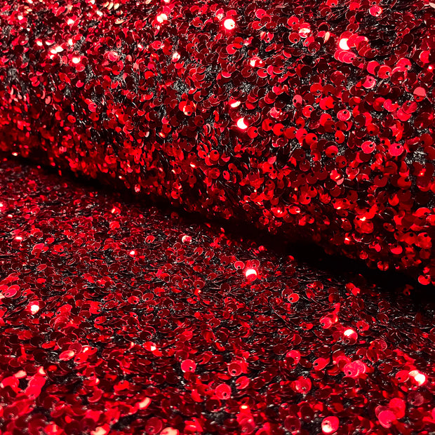 Velvet fabric Unicolour Red