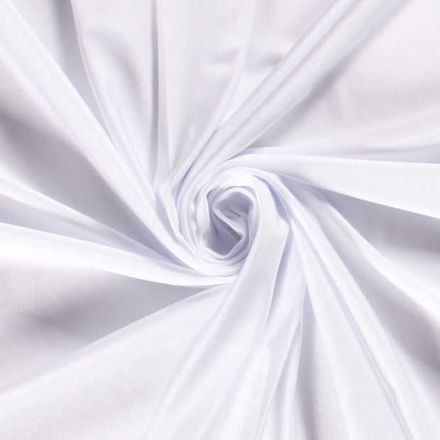 Jersey Maillot de Bain tissu Unicolore Blanc optique