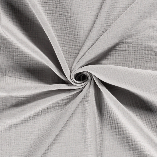 Muslin Triple Layer fabric Light Grey 
