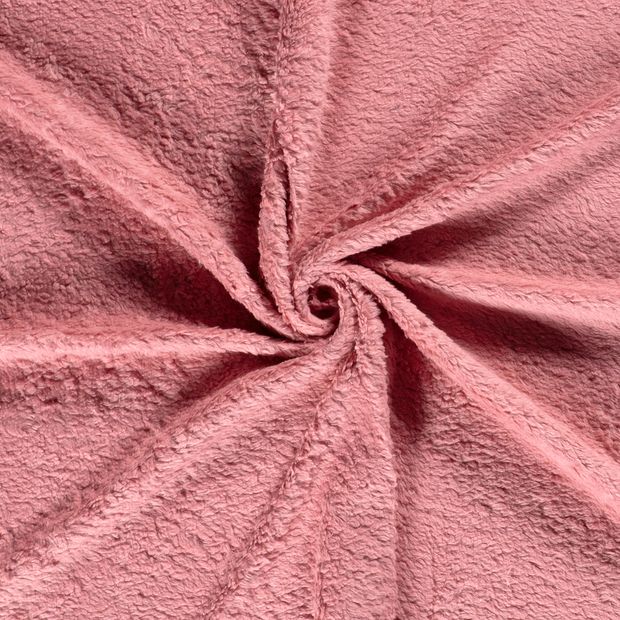 Teddy fabric Old Pink brushed 