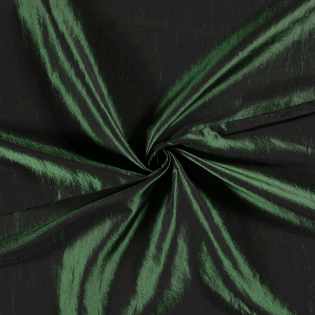 Tafetán tela Verde oscuro acolchado 