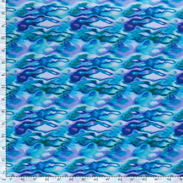 Jogging fabric Paint Stripes Indigo