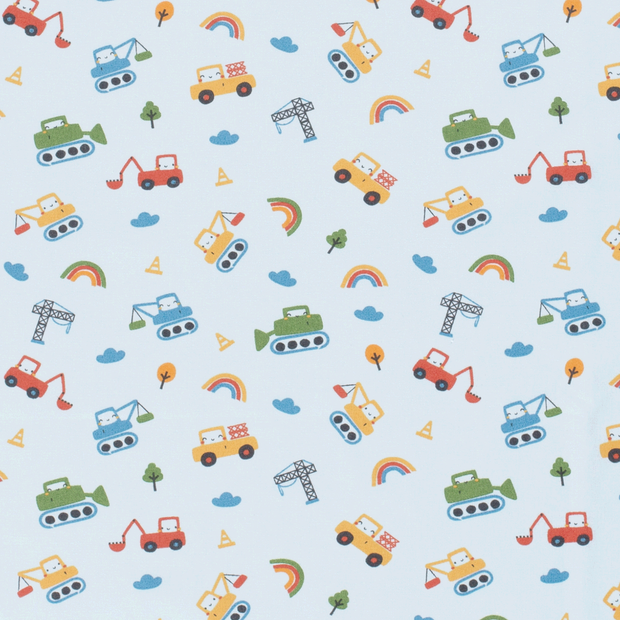 Cotton Poplin fabric Tractors 