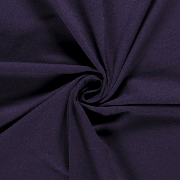 French Terry fabric Unicolour Carbon