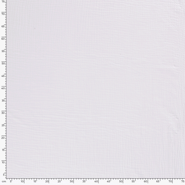 Muslin Triple Layer fabric Unicolour Optical White
