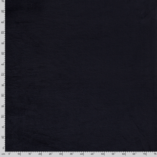 Polaire de Bambou tissu Unicolore Bleu Marine