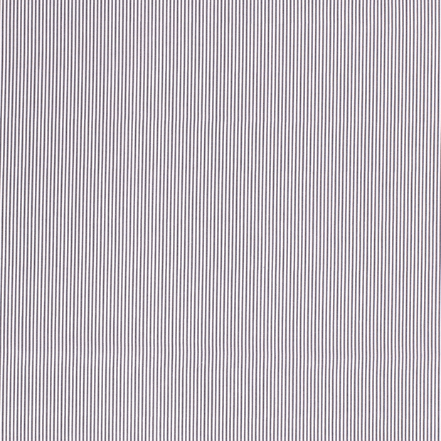 Cotton Poplin fabric Stripes Dark Grey
