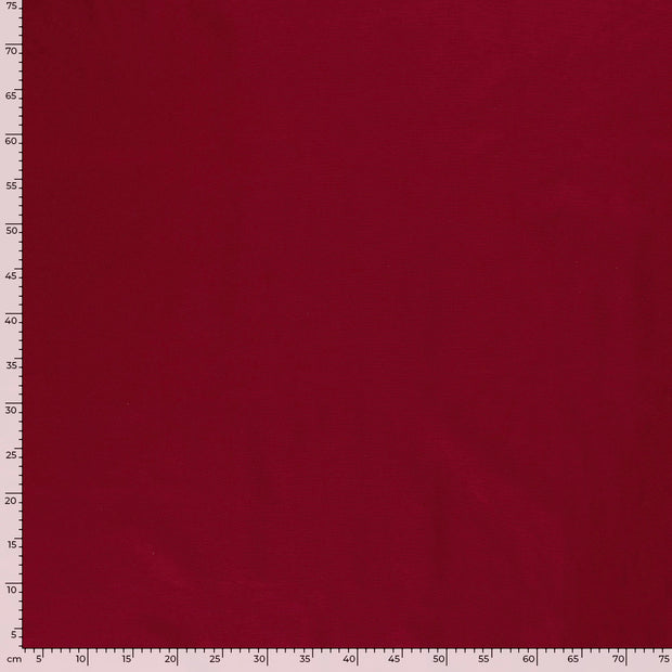 Cretonne tissu Unicolore Rouge Bordeaux