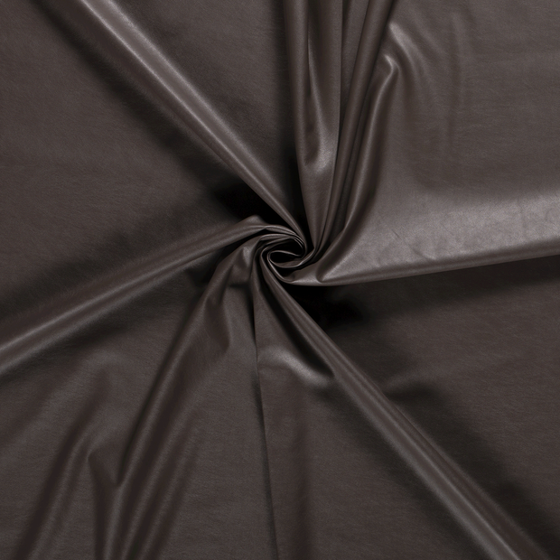 Stretch Leather fabric foiled 