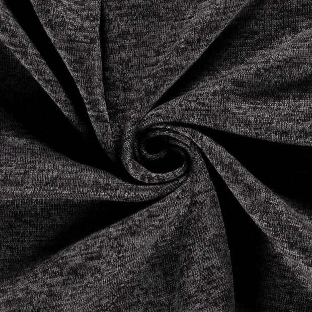 Jogging fabric Melange Dark Grey