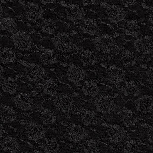 Milano tissu fleurs Noir