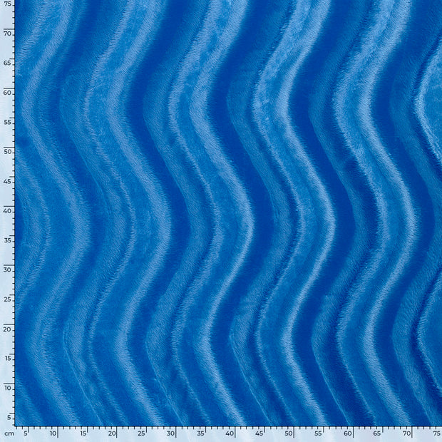 Velours fabric Unicolour Cobalt