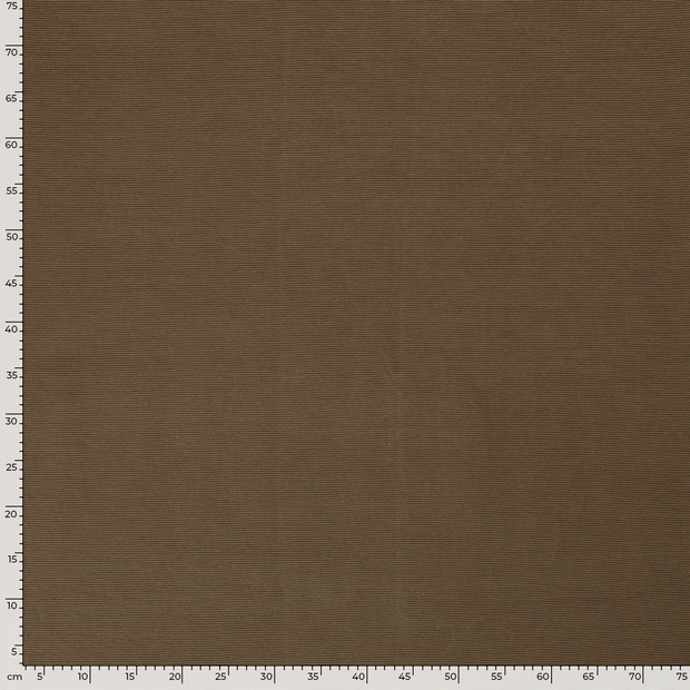 Ottoman jersey tissu Unicolore Marron taupe