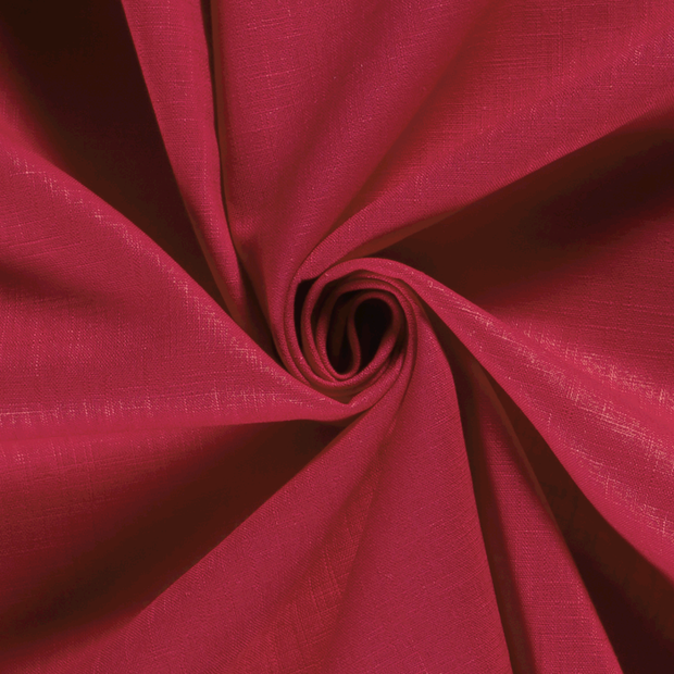 Ramie Linen fabric Unicolour Fuchsia