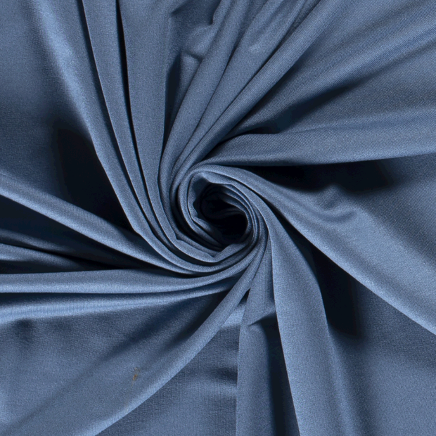 ECOVERO™ French Terry fabric Unicolour Indigo