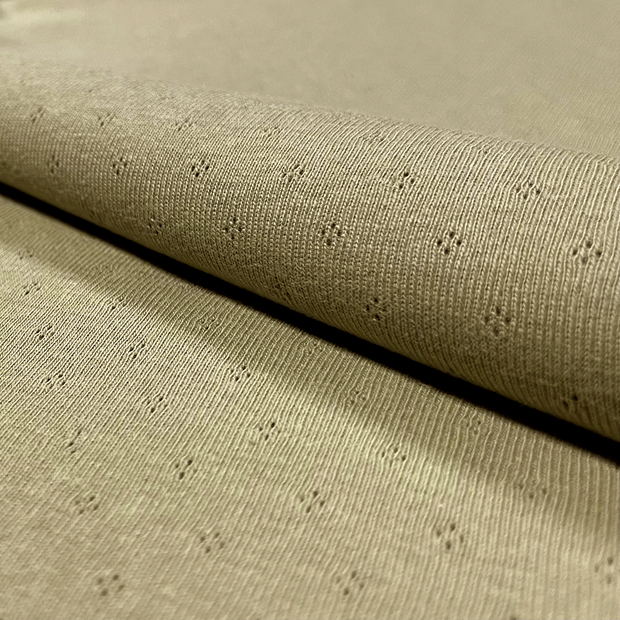 Pinpoint fabric Unicolour Olive Green