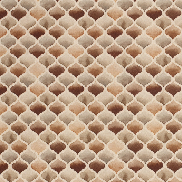 Panama BCI Cotton fabric Abstract Beige