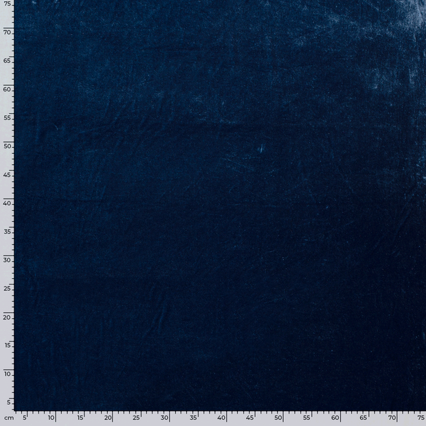 Velvet fabric Unicolour Indigo