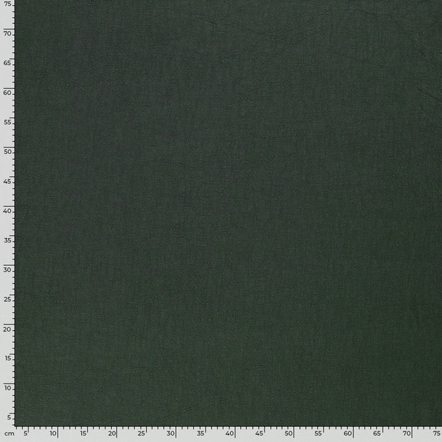 Ramie Lin tissu Unicolore Vert foncé