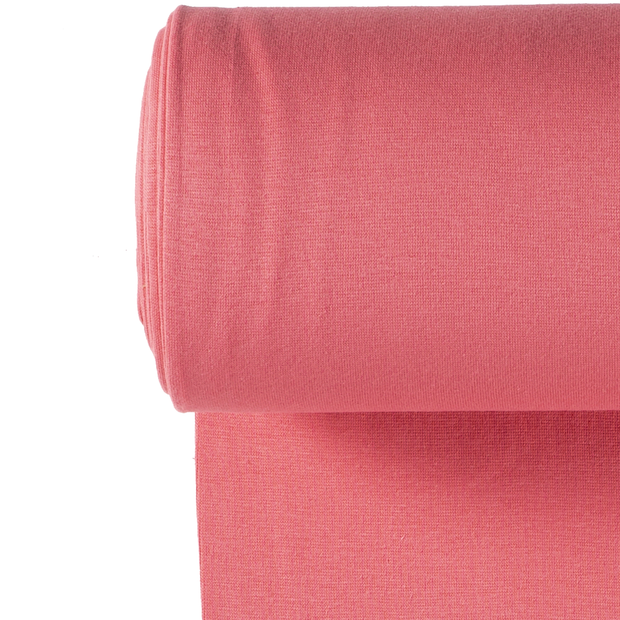 Cuff 1x1 fabric Unicolour Coral