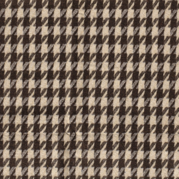 Jacquard stof Pied de Poule Camel
