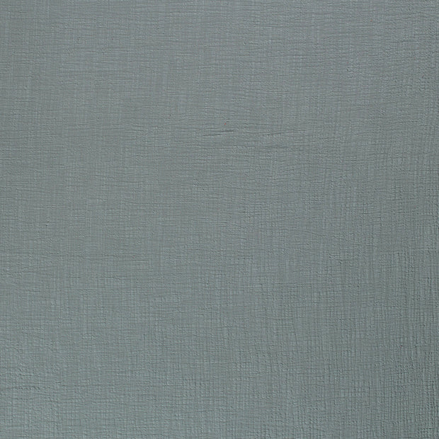 Muslin fabric Steel Blue matte 