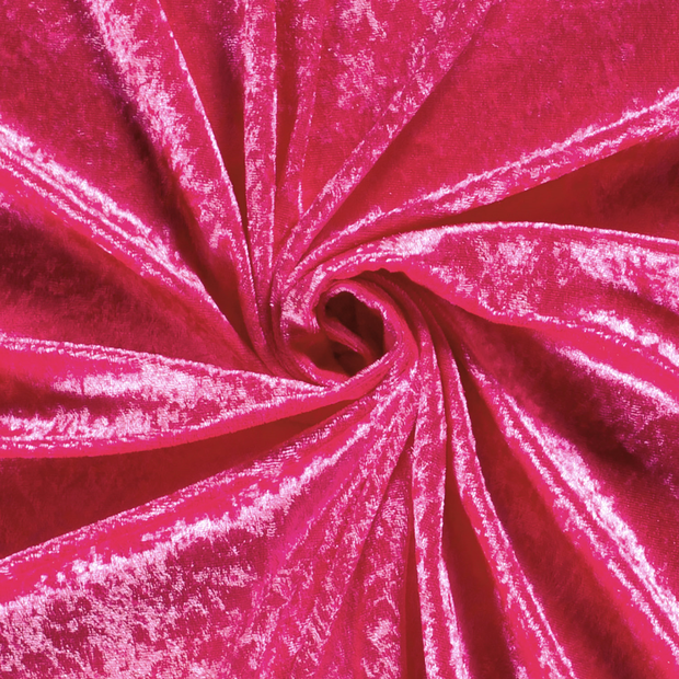 Velours tissu Unicolore Fuchsia