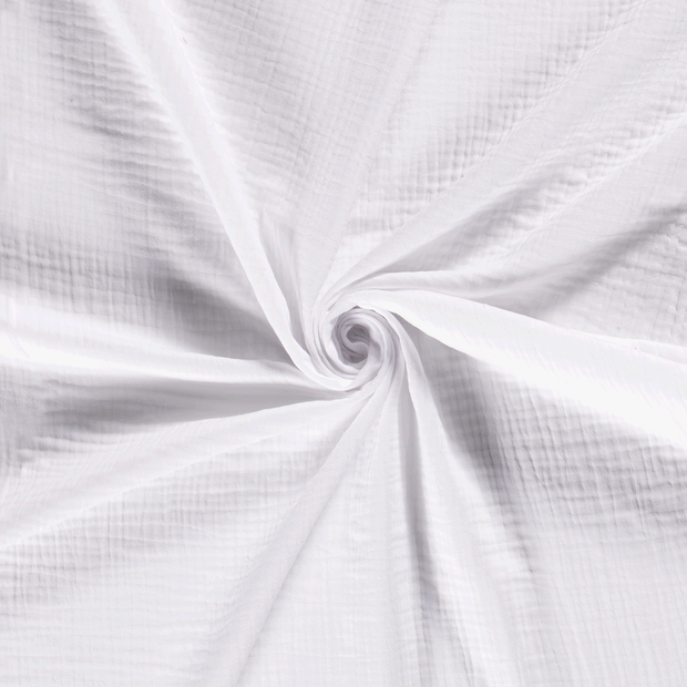 Muslin Triple Layer fabric Optical White 