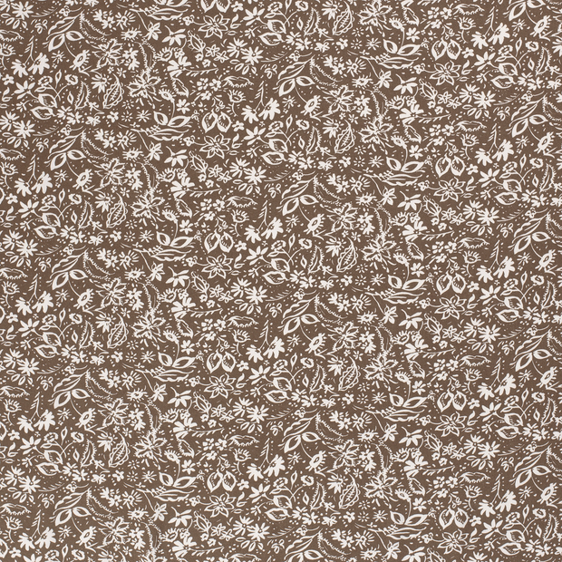 Viscose Twill stof Taupe grijs mat 