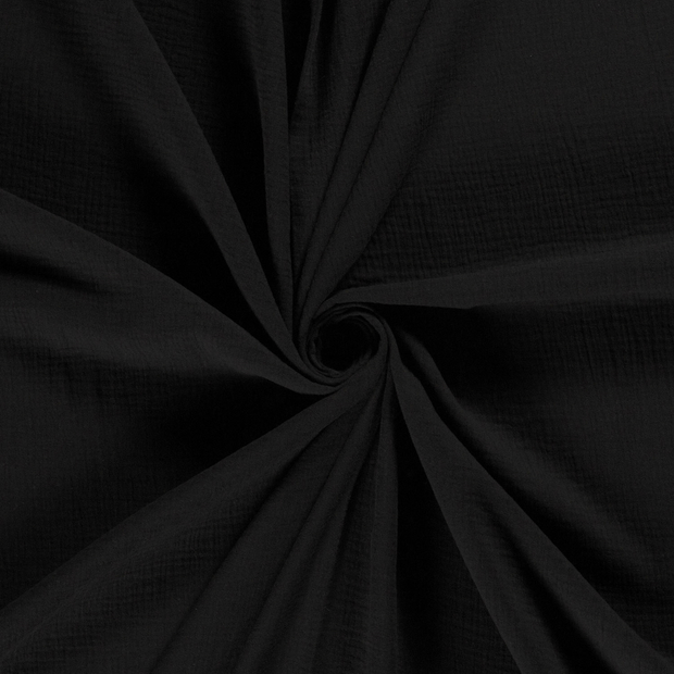 Muslin fabric Black 