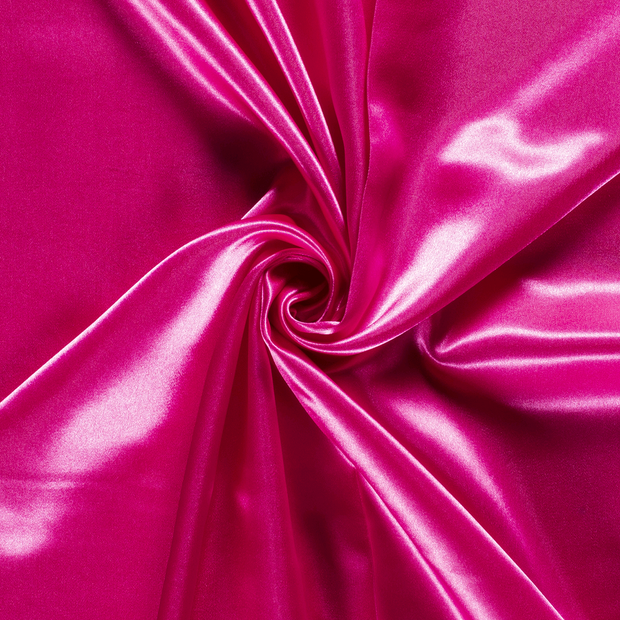 Satin fabric Unicolour Fuchsia