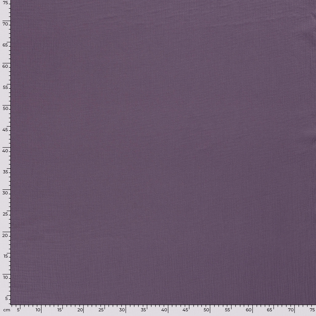 Muslin fabric Unicolour Purple