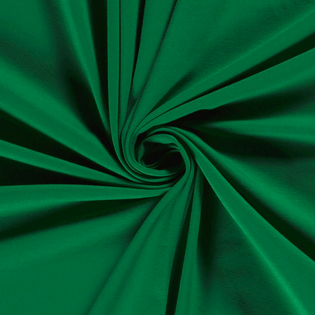 Jersey de Coton tissu Unicolore Vert