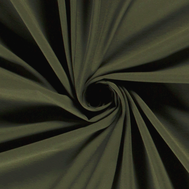 Cotton Jersey fabric Unicolour Khaki Green