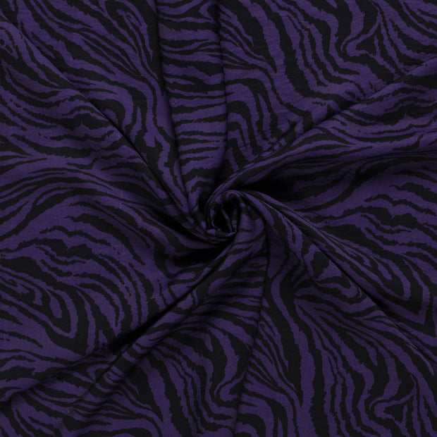 Viscose Nylon Twill fabric Purple stone washed 